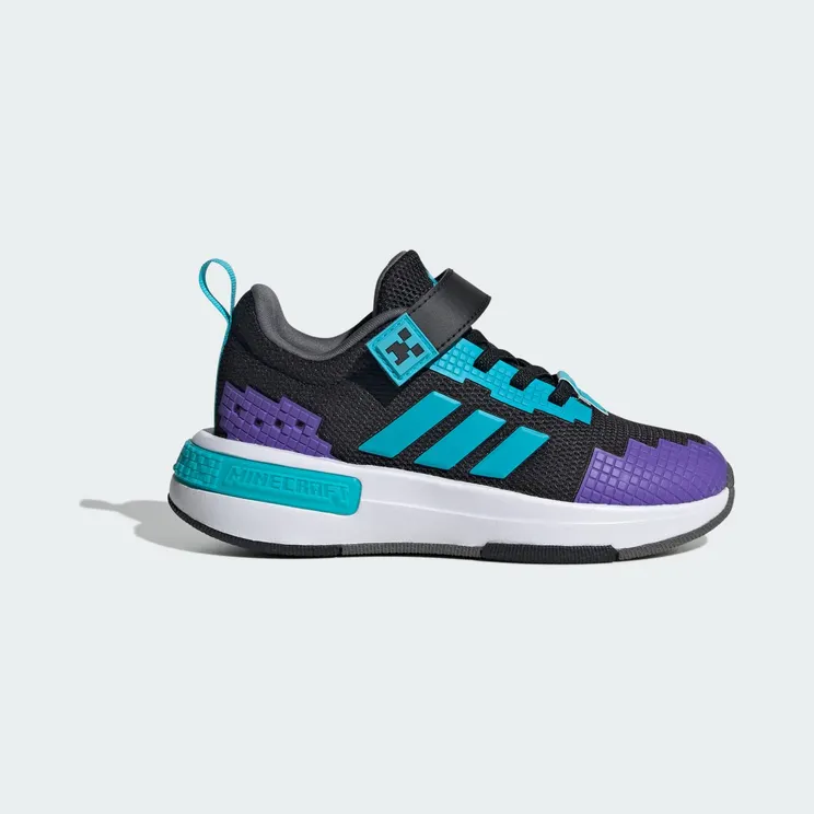 adidas Minecraft Pro Shoes Children “Core Black / Lucid Cyan / Cloud White” (JR1970)