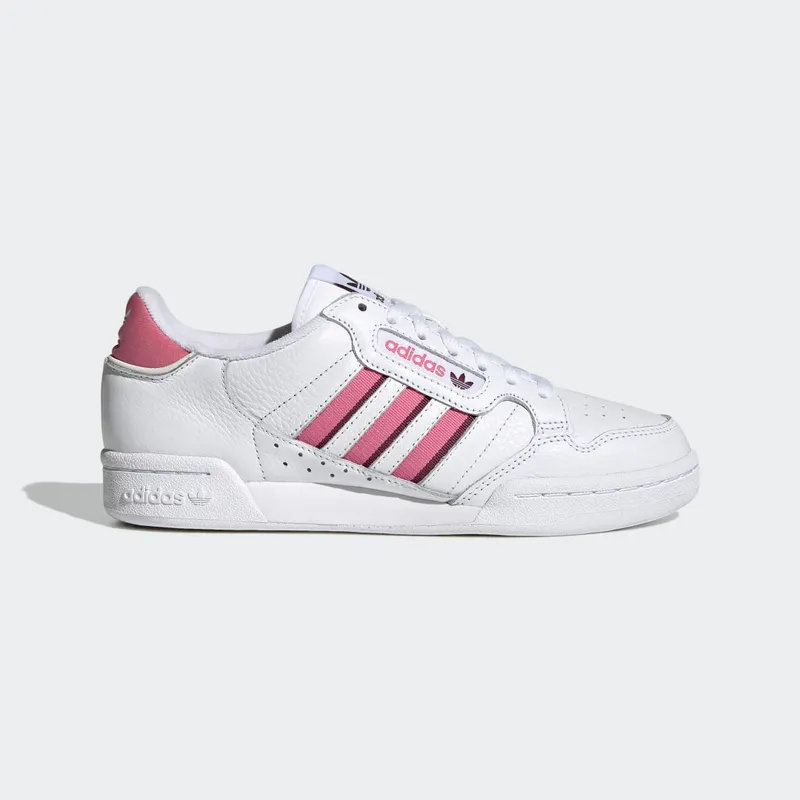adidas Continental 80 Stripes Cloud White / Rose Tone / Victory Crimson (H04021)