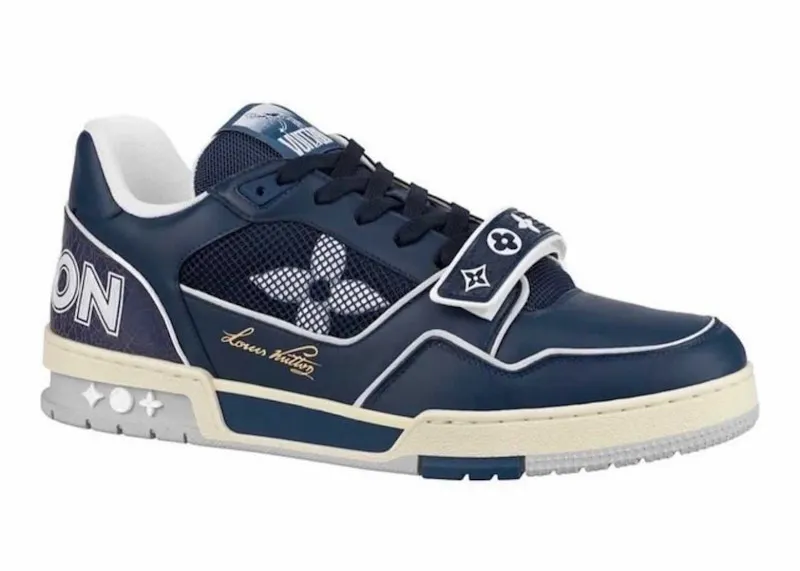 Louis Vuitton Trainer Navy Mesh (1A9DEG)