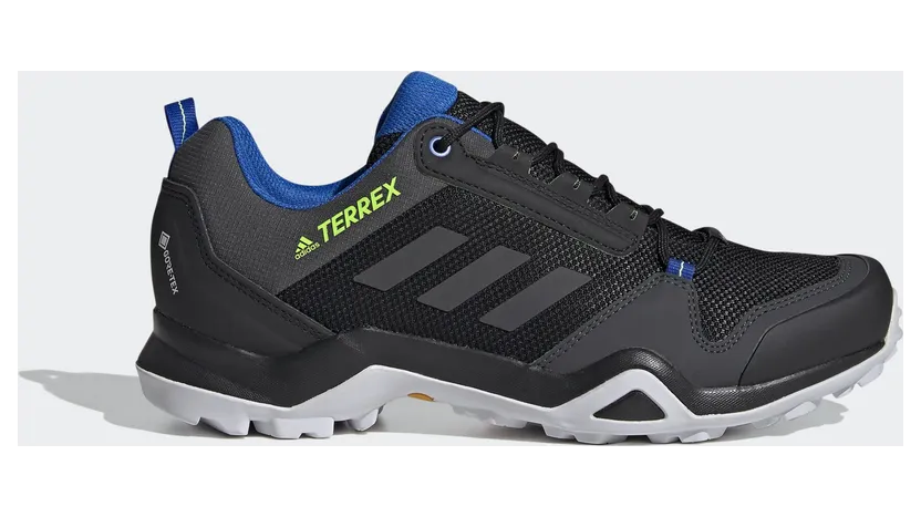 adidas TERREX AX3 GORE-TEX Wanderschuh Core Black / Dgh Solid Grey / Signal Green (EF3311)