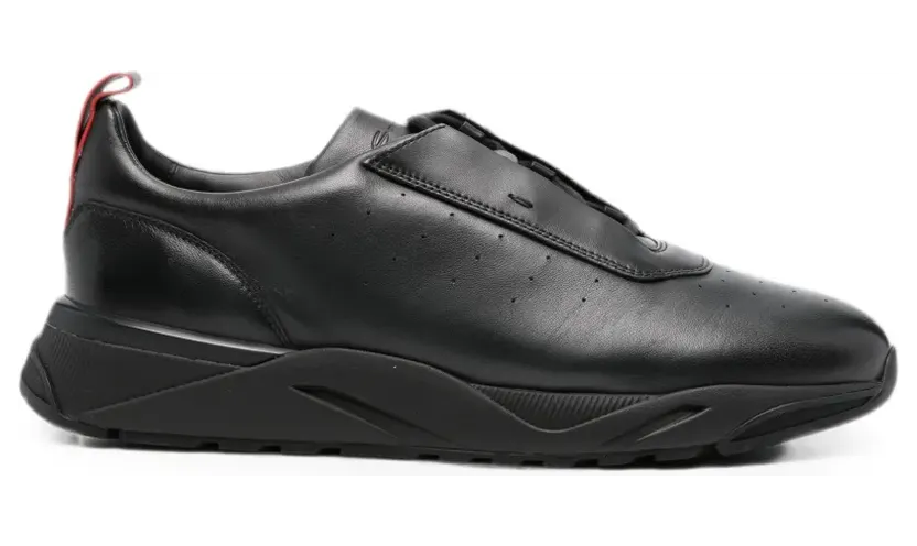 Santoni met geperforeerd detail “Black” (MBIM22027NERTGON)