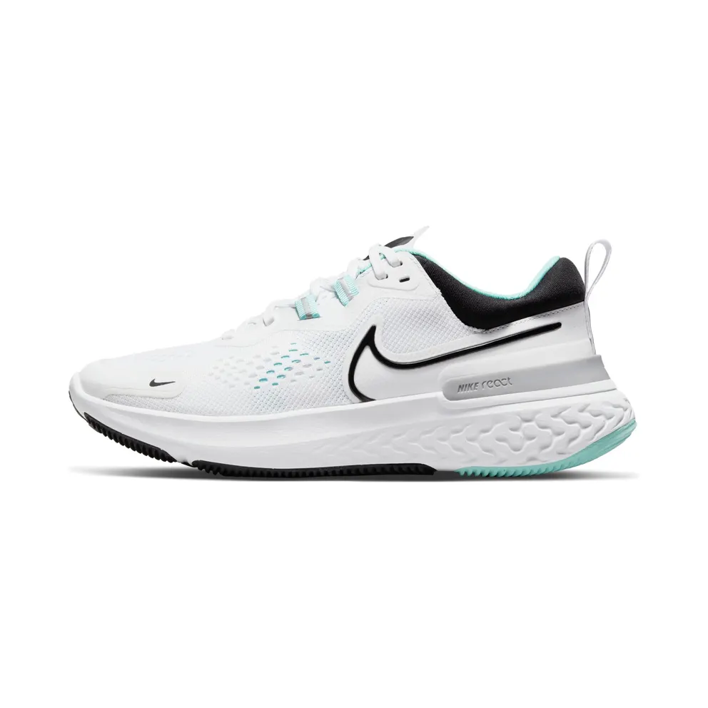 Nike React Miler 2 “White / Dynamic Turquoise / Black” (CW7136-100)