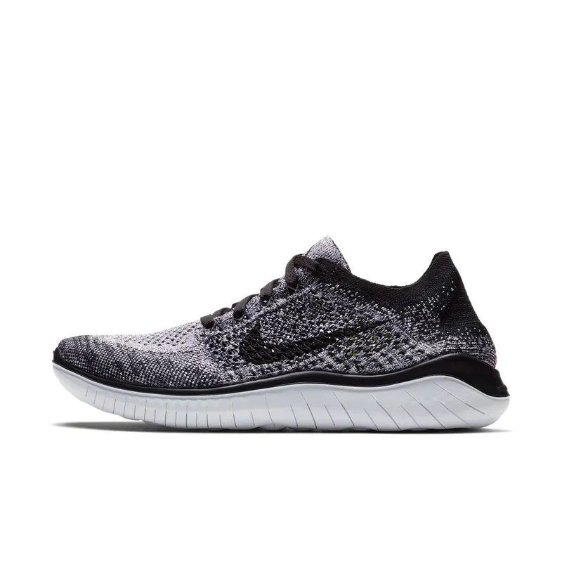 Nike  Free RN Flyknit 2018 Oreo (W) White/Black (942839-101)
