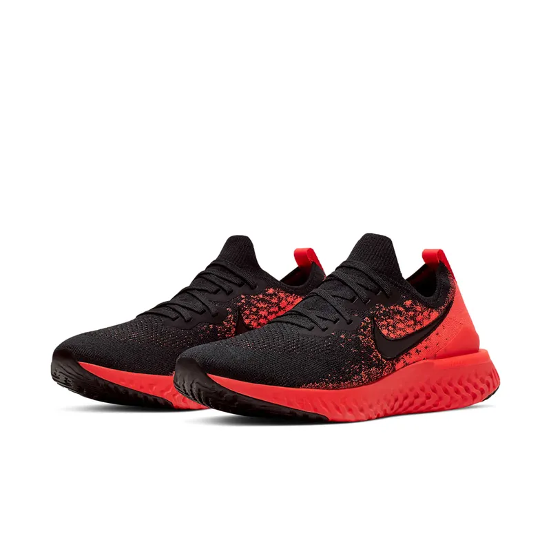 Nike Epic React Flyknit 2 Black Bright Crimson Infrared Black/Bright Crimson-Infrared-Black (BQ8928-008)