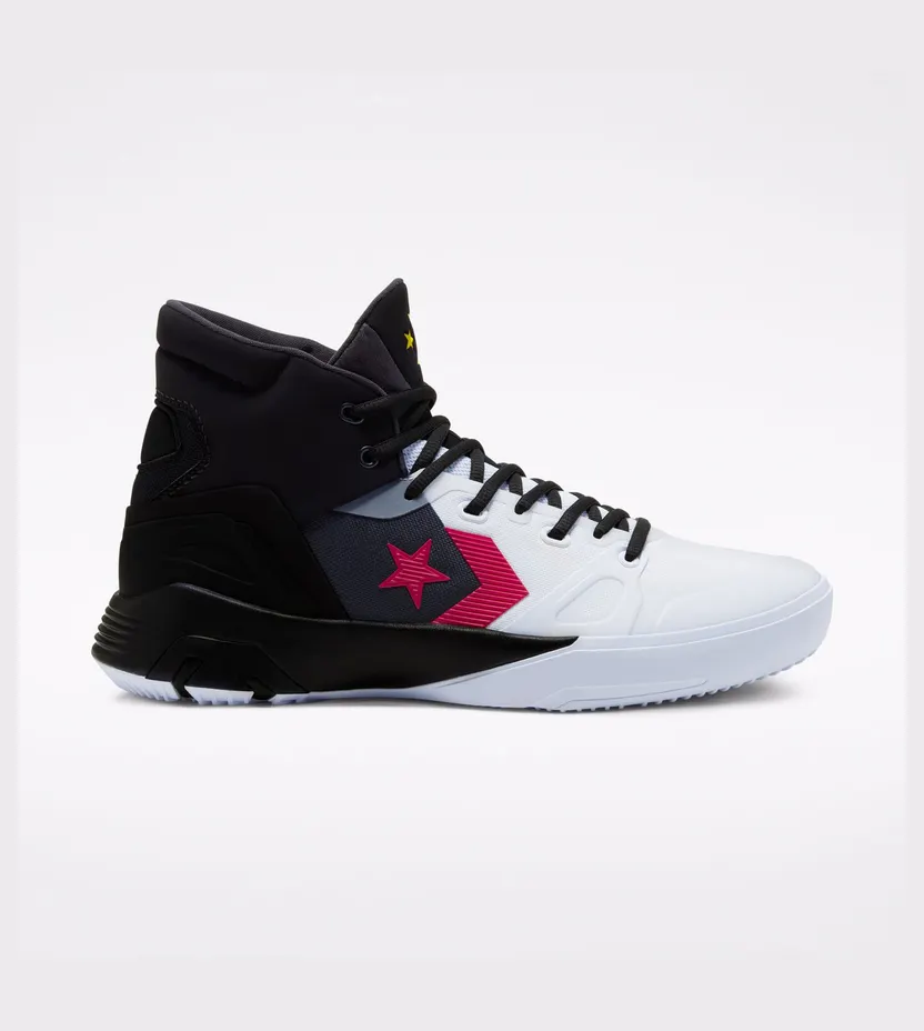 Converse G4 High ‘White Blue Solar’ Black/White/Solar Red (166804C)