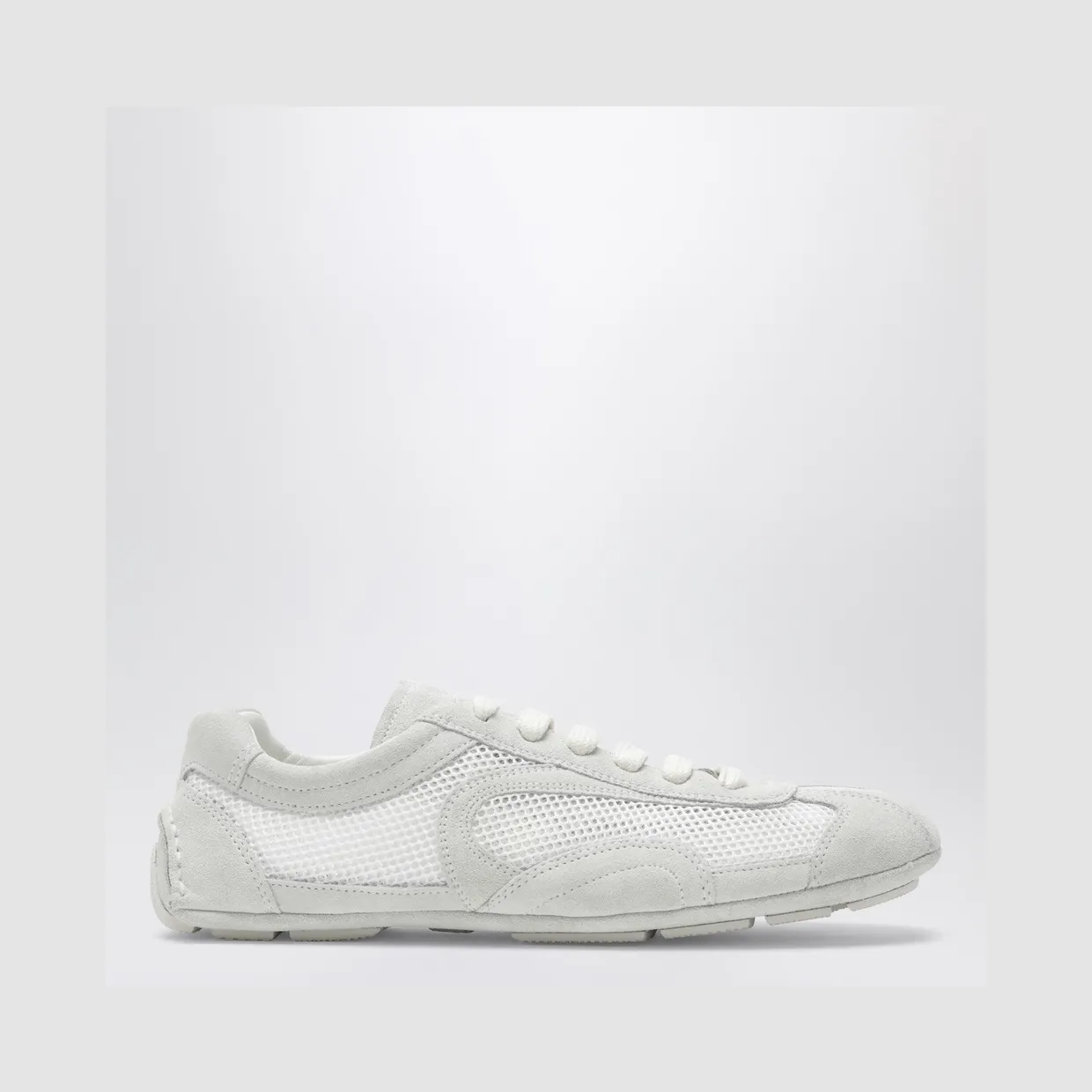 Montecarlo Re-Edition 2005 sneakers in white leather and mesh 1E247OD0103D8C/S_PRADA-F0009_500-40