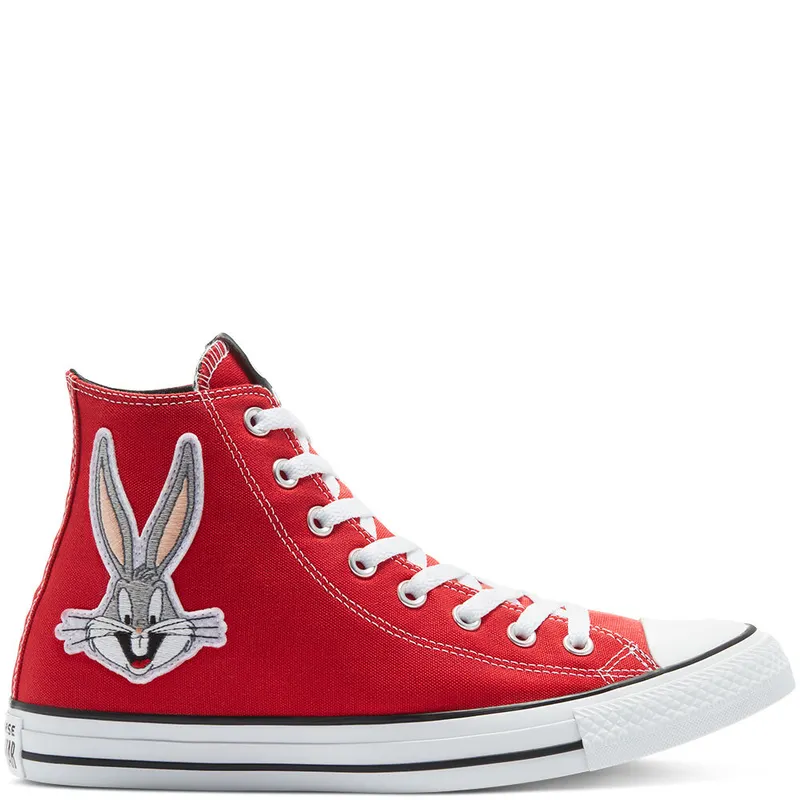 Converse Looney Tunes x Chuck Taylor All Star High ’80th Anniversary – Bugs Bunny Patch’ Red/White/Black (169224C)