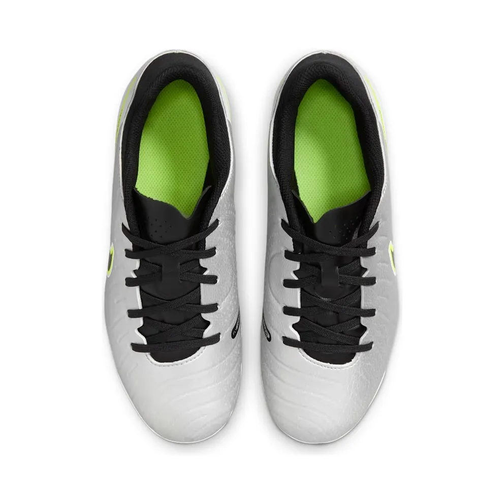 Nike Tiempo Legend 10 Academy FG/MG Metallic Silver Volt Black (DV4348-001)