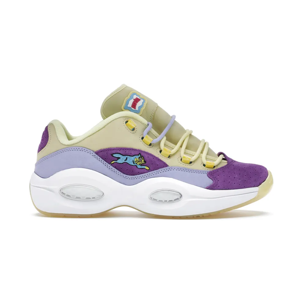 Reebok Question Low BBC Ice Cream Running Dog Yellow Purple (G55351)