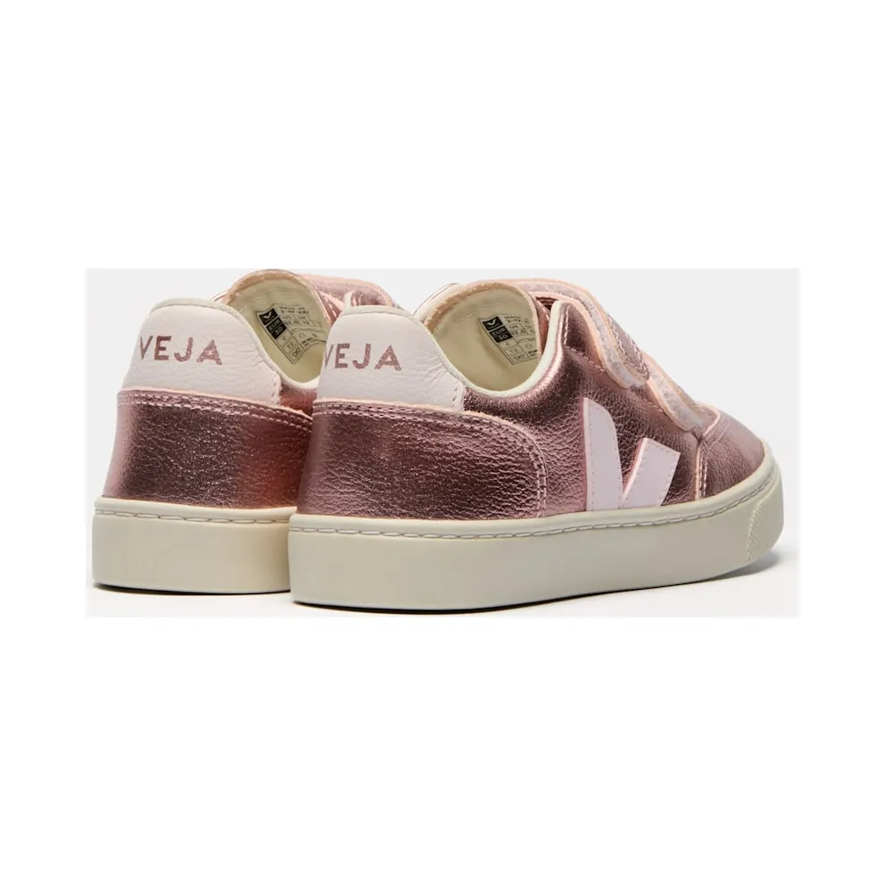 Veja V-12 Laminated Chrome-Free Leather Pink (XV0520609)