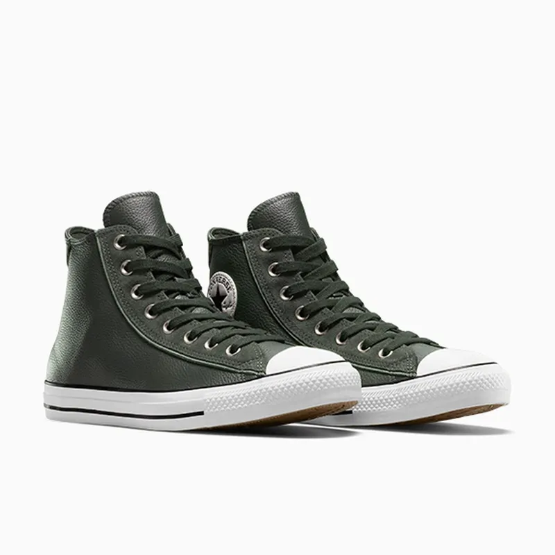 Converse Chuck Taylor All Star Leather & Suede (Wide Width) Dense Canopy/Egret/Black (A14810C)
