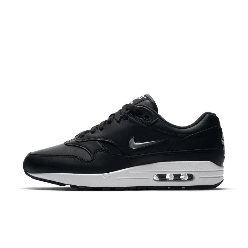 Nike Air Max 1 Jewel Black Silver Black/Metallic Silver-White (918354-001)