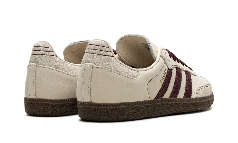 Adidas Samba OG “Wonder White Maroon” (IG1987)