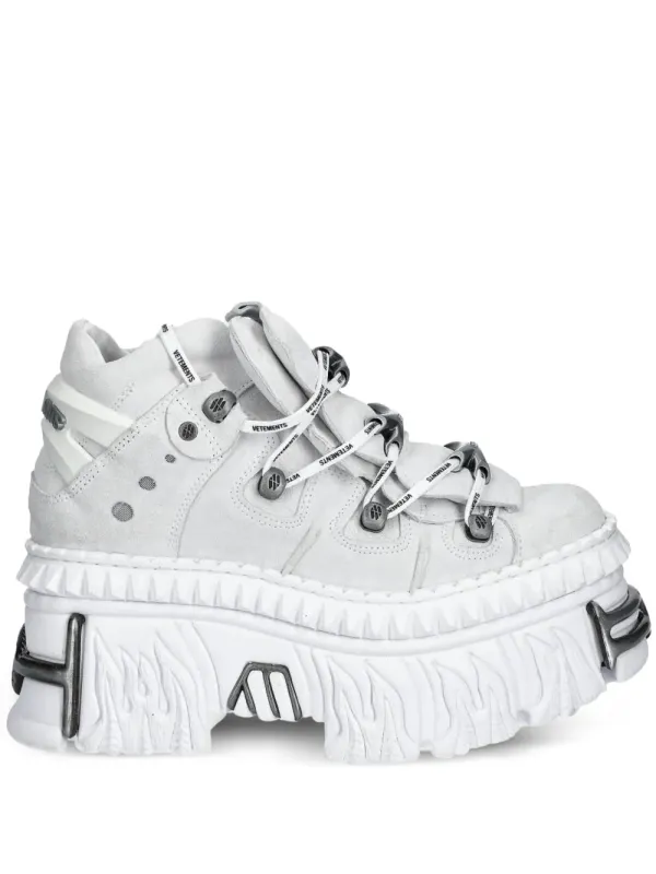 VETEMENTS x New Rock sneakers with plateauzool – White (UA66SN100W)