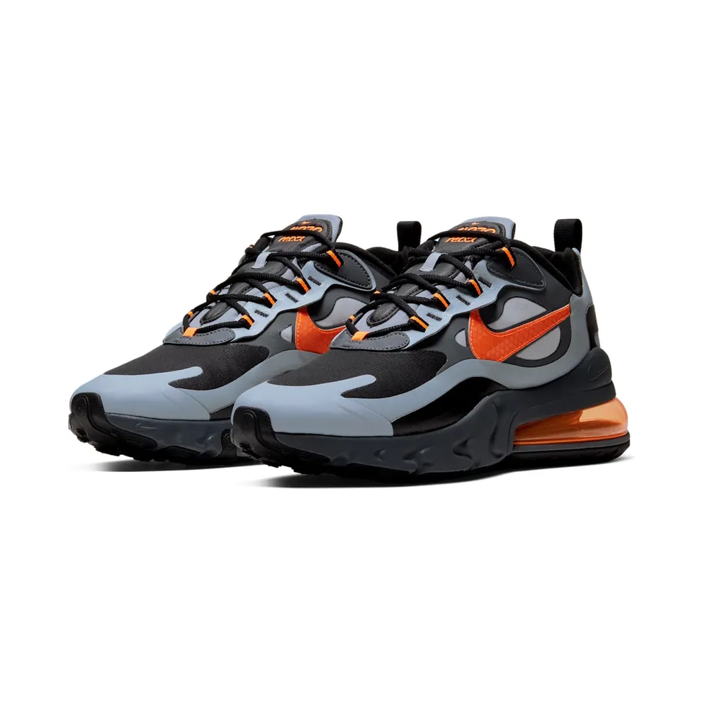 Nike Air Max 270 React Winter Wolf Grey Total Orange Wolf Grey/Black-Dark Grey-Total Orange (CD2049-006)
