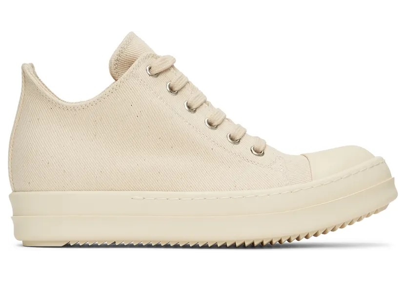 Rick Owens Drkshdw Off-White Denim Low Sneakers (DS01B7802 DMN)