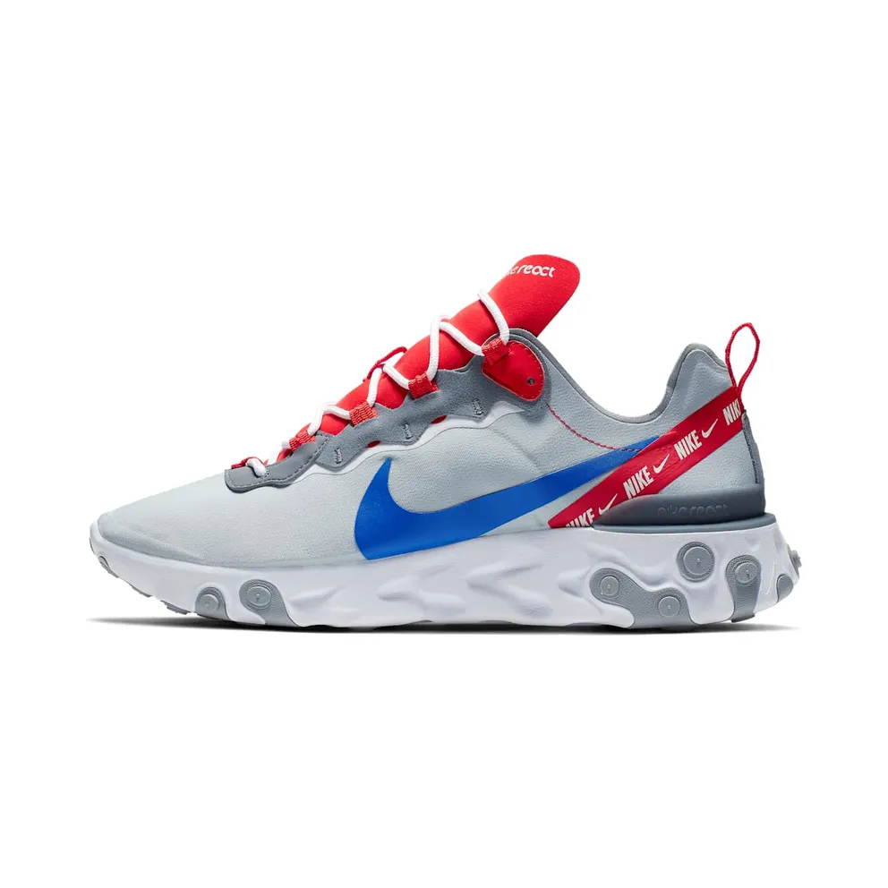 Nike React Element 55 Habanero Grey Game Royal (2019) (CD7340-001)