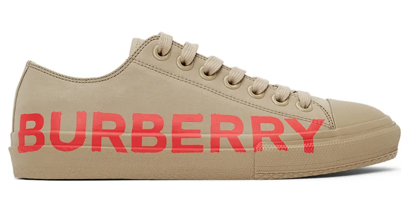 Burberry Beige Larkhall M Logo Sneakers (8037648)