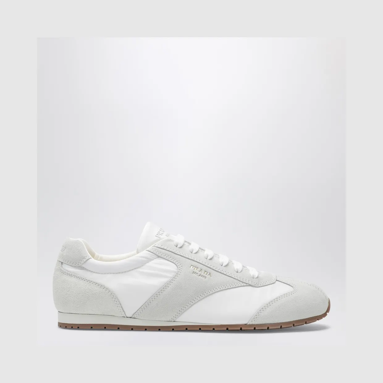 White fabric and suede Sneakers 2EE465G000D7R/S_PRADA-F0009_604-11