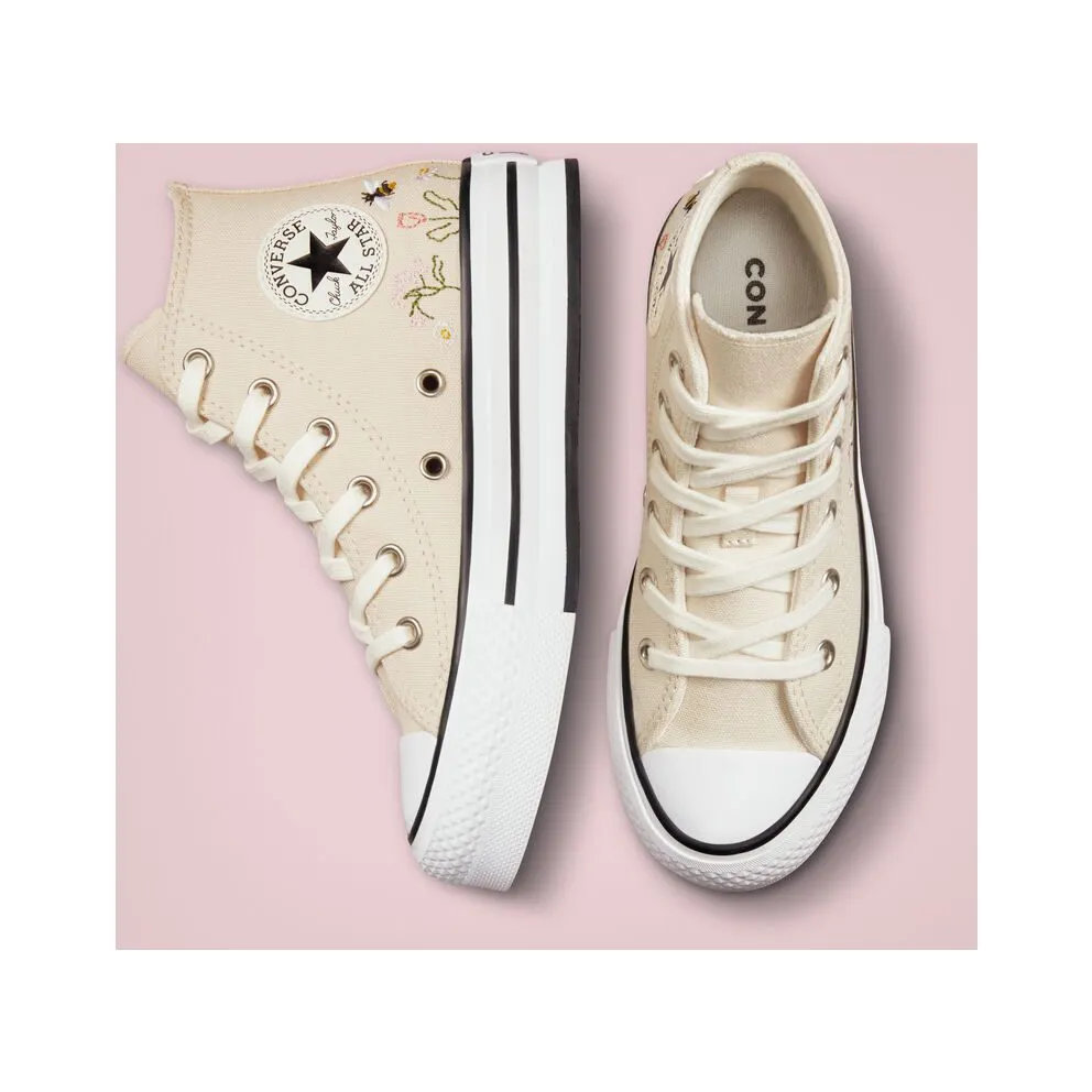 Converse Chuck Taylor All Star Lift Platform Floral Embroidery (A01615C)