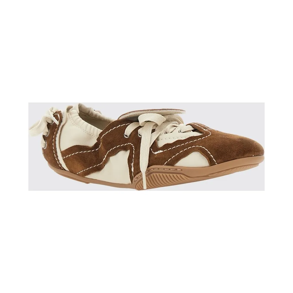 Acne Studios Low-Top in Smooth and Suede Calf Leather White (AD0941DZ2)