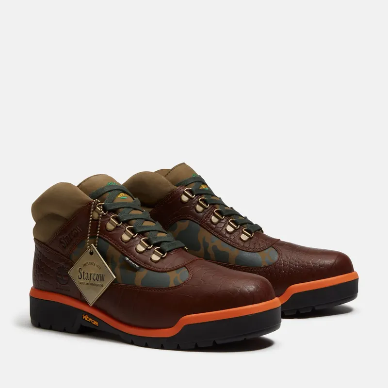 Timberland Field Boot Mid Lace Up Gore-Tex Starcow Medium Brown Camo (TB0A2NRW-A5C)