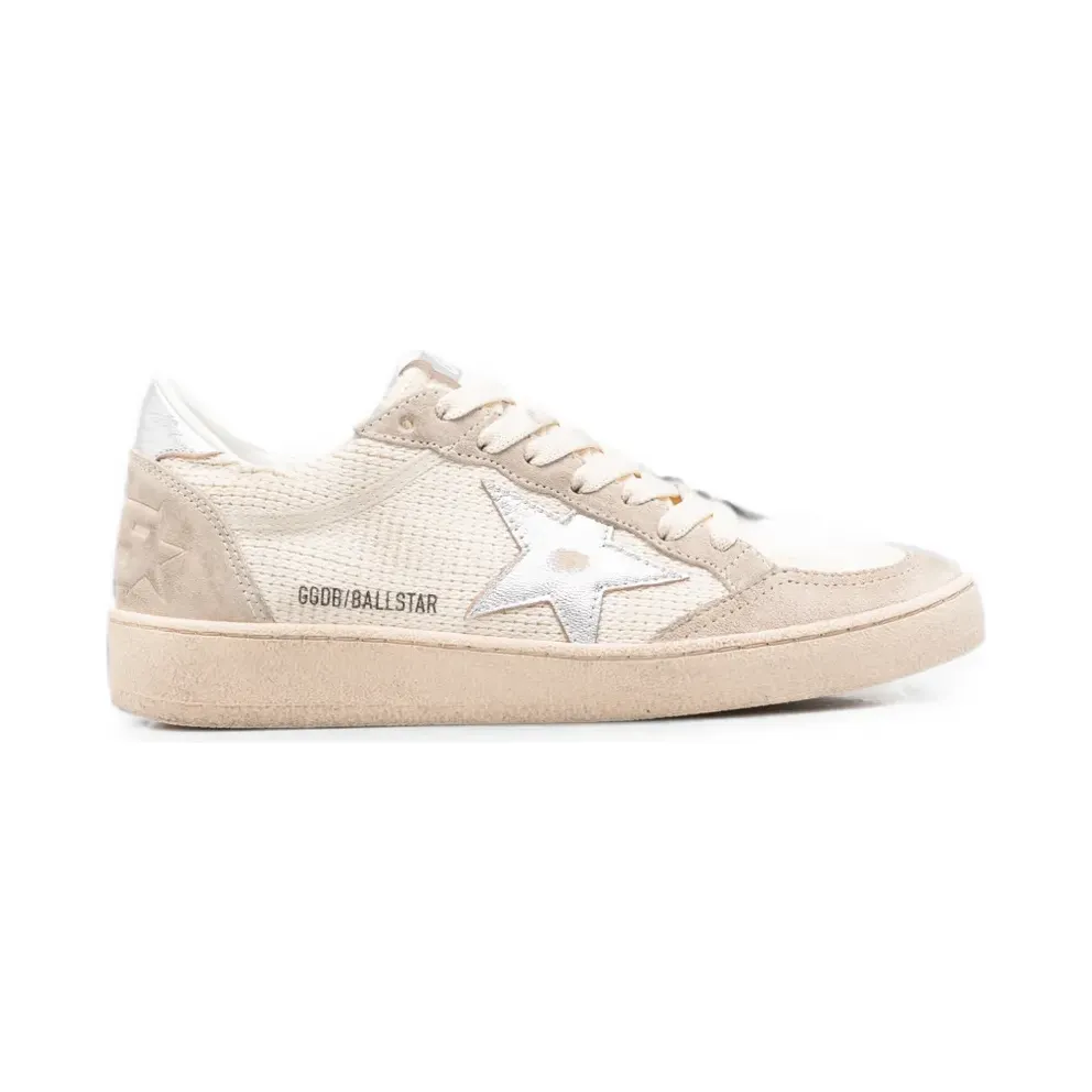 Golden Goose Ball Star mit Sternpatch – Nude (GWF00117F008760)