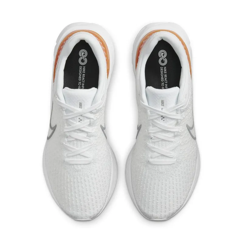 Nike React Infinity Run Flyknit 3 for Men (straat) White (DH5392-100)