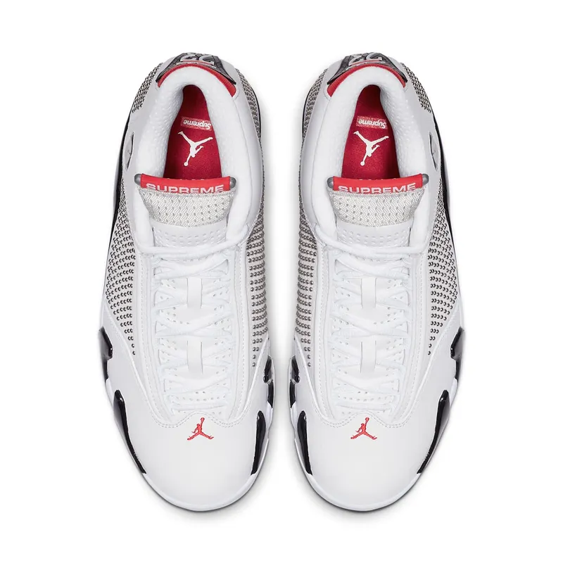 Air Jordan x Supreme Nike AJ XIV 14 White (2019) (BV7630-106)