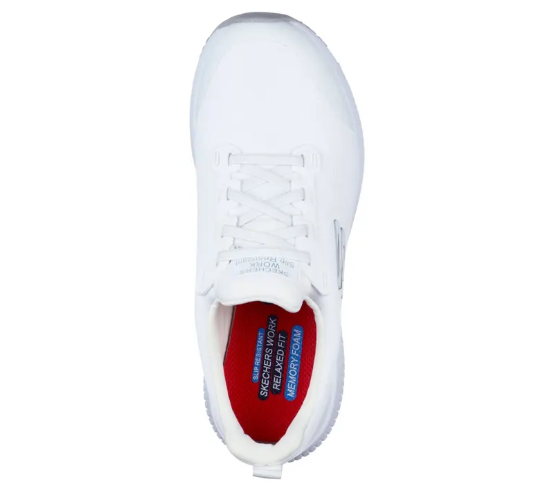 Skechers Work Slip-Resistant: Squad Sneaker White