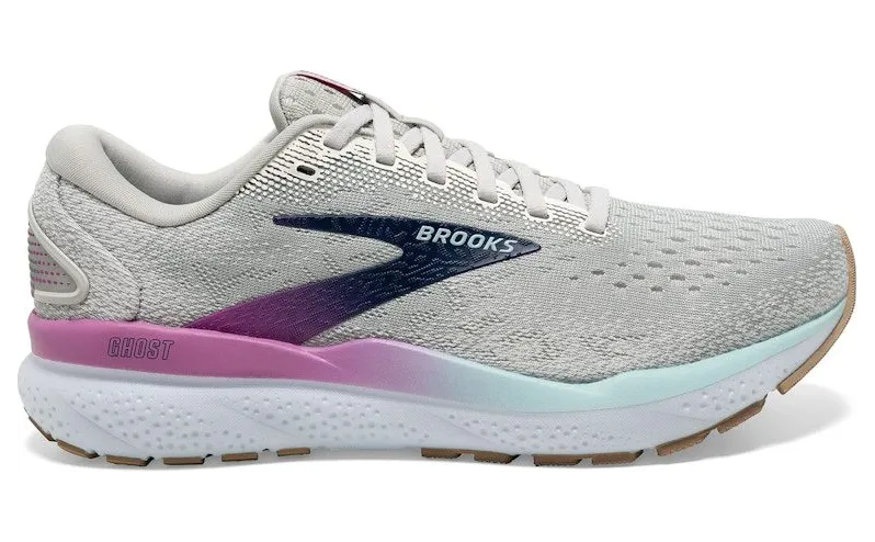 Brooks Ghost 16 White Grey Estate Blue (120407-1B-175)