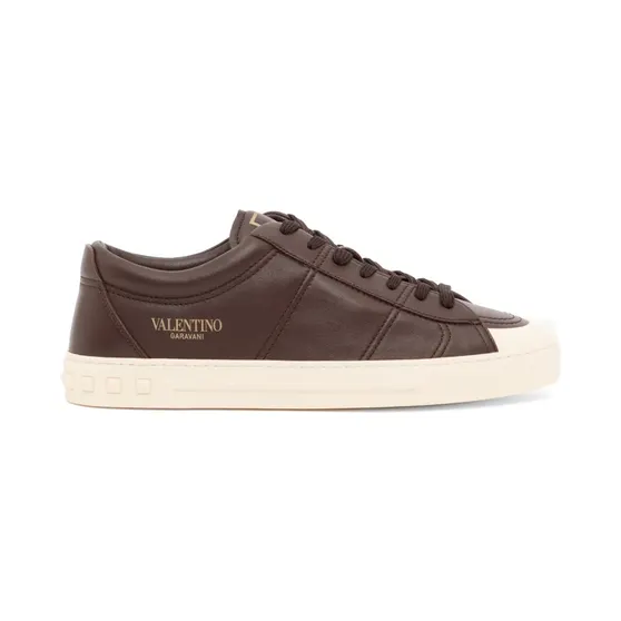 Valentino Garavani Cityplanet kalfsleren “Brown” (YS0F90JZI)