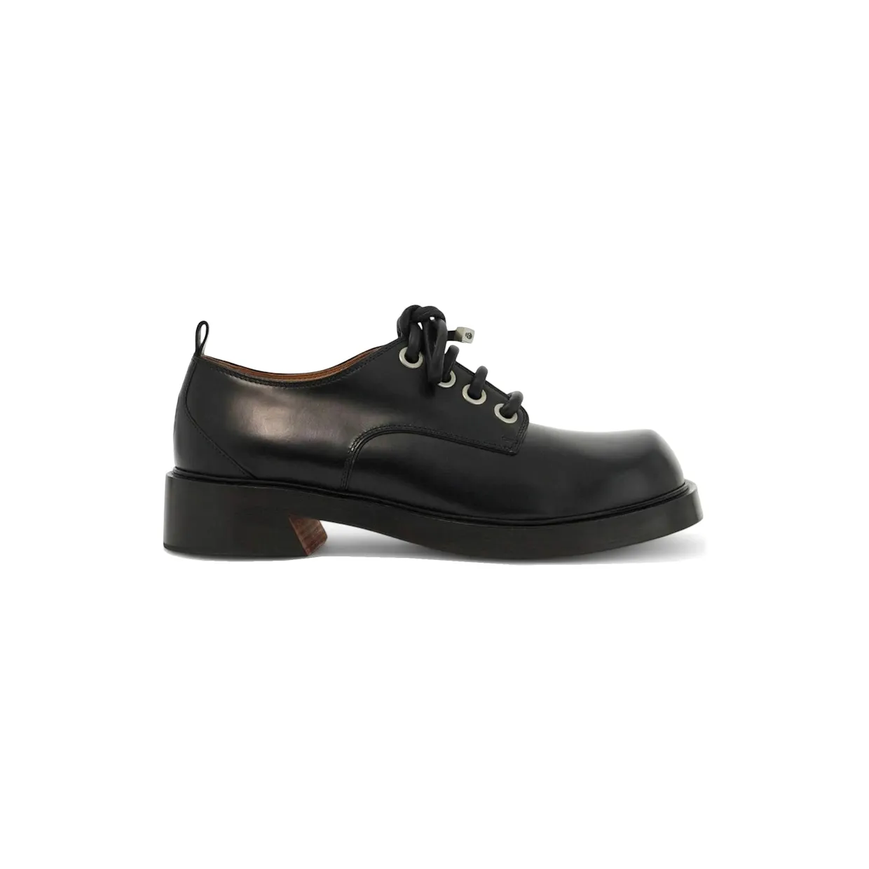 Alexander McQueen Lace-up Leather Derby Shoes Black (807866 WHABA 1000)