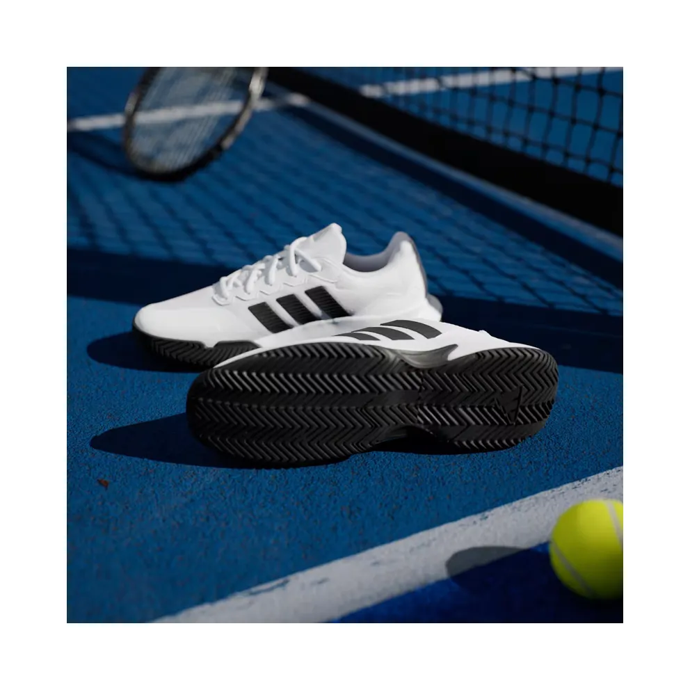 adidas Gamecourt 2 White Black Silver Metallic (KI0781)