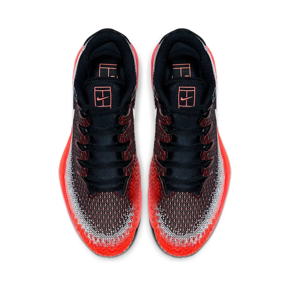 Nike Court Air Zoom Vapor TC Knit Hot Lava London (2019) Black/White-Dark Grey-Hot Lava-Wolf Grey (AR0496-002)
