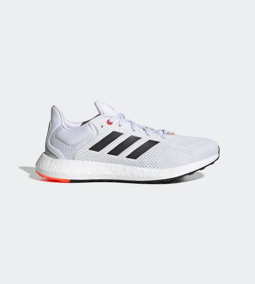adidas Pureboost 21 Cloud White / Core Black / Solar Red (GY5099)