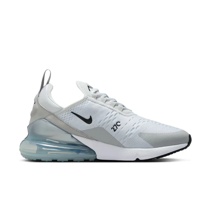 Nike Air Max 270 “Pure Platinum Light Smoke Grey Metallic Silver Black” (AH6789-018)