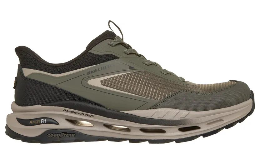 Skechers Slip-ins Relaxed Fit: Arch Fit Orvan Ultra – Talon Sneaker Olijf