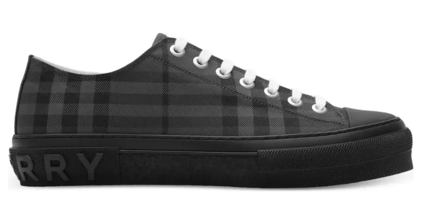 Burberry Check Sneakers aus Nylongemisch – Schwarz (8130255)