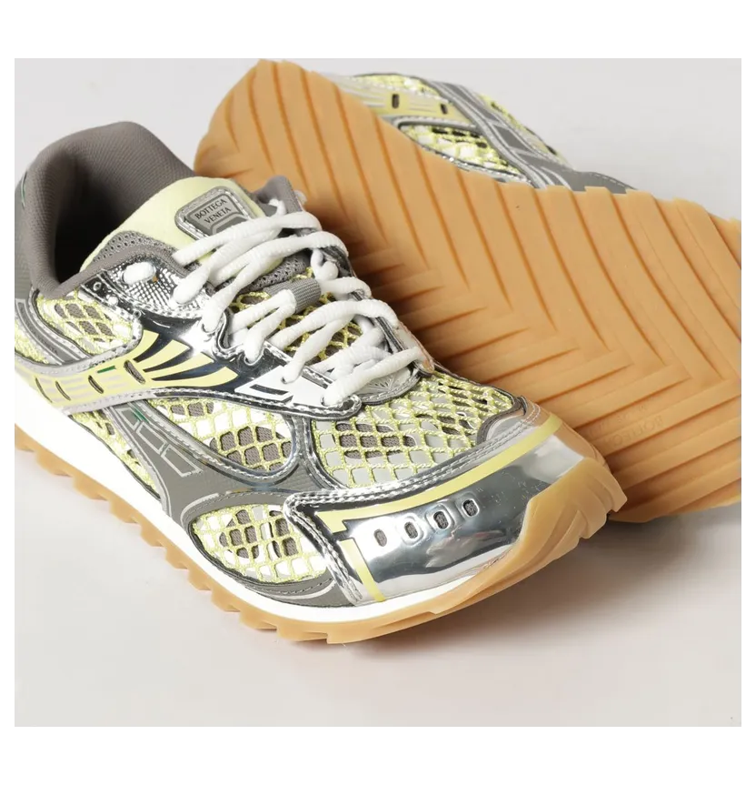 Bottega Veneta Orbit Technical Mesh Sneakers in a Bicolor Design White (755915V2X409561) (3)