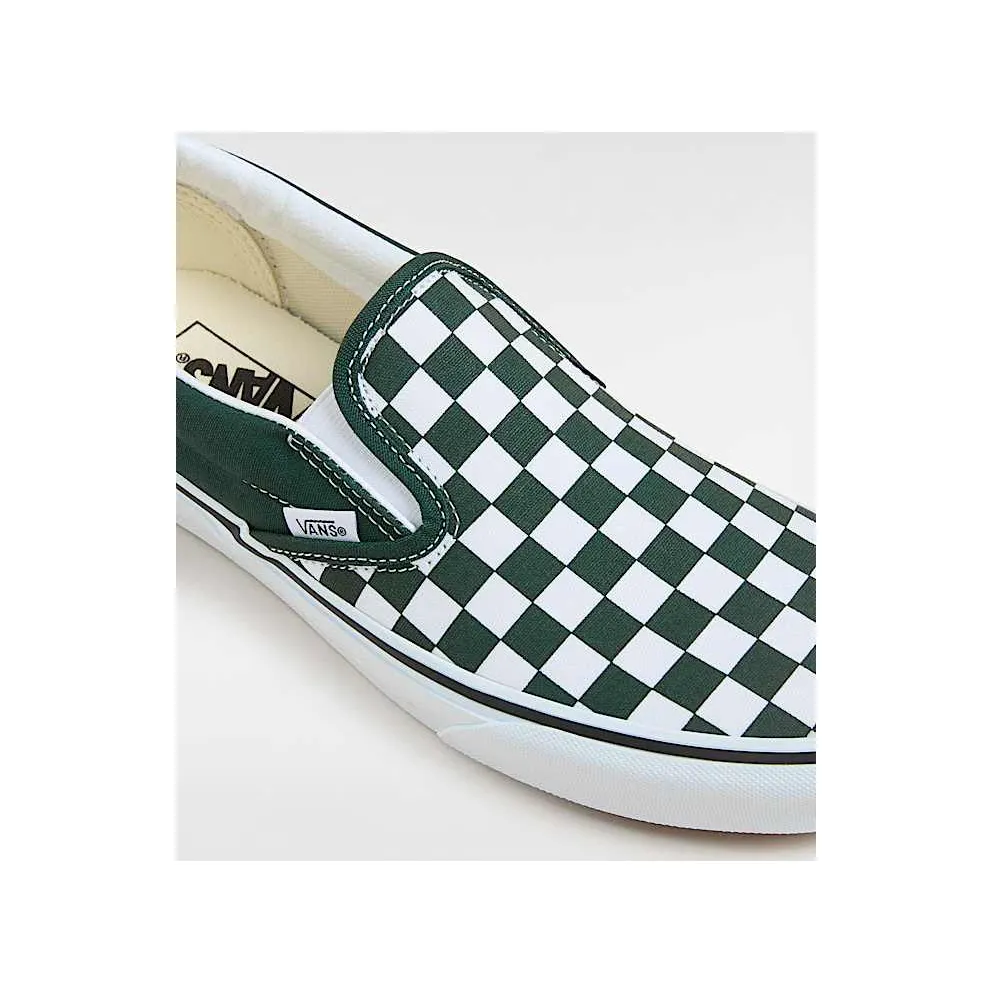 Vans Classic Slip-On Checkerboard Scarab Green White (VN000D5PPRM)