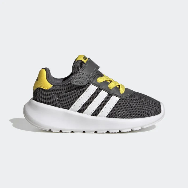 Adidas Lite Racer 3.0 Grey Five / Cloud White / Impact Yellow (GW1573)
