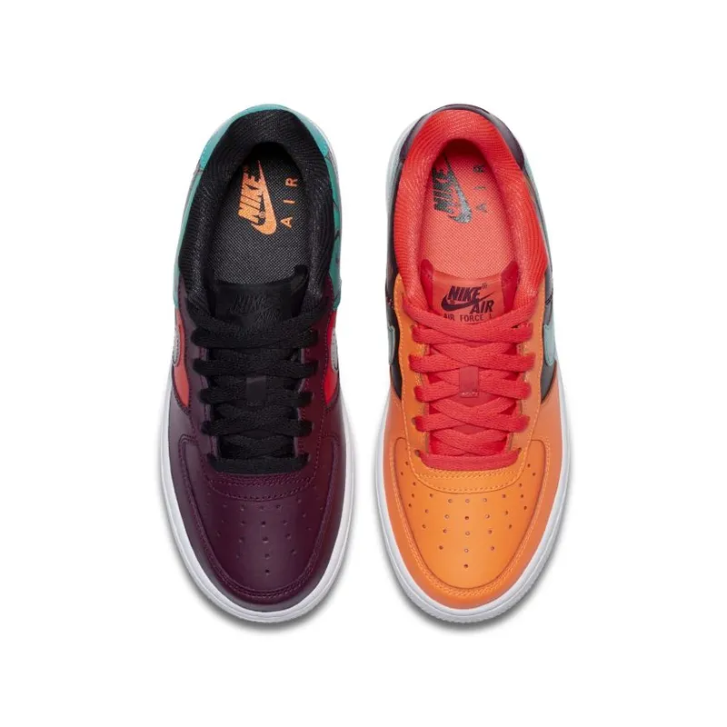 Nike Air Force 1 Low What The 90s (GS) Bordeaux/Hyper Jade-Total Orange-Black (AT3407-600)