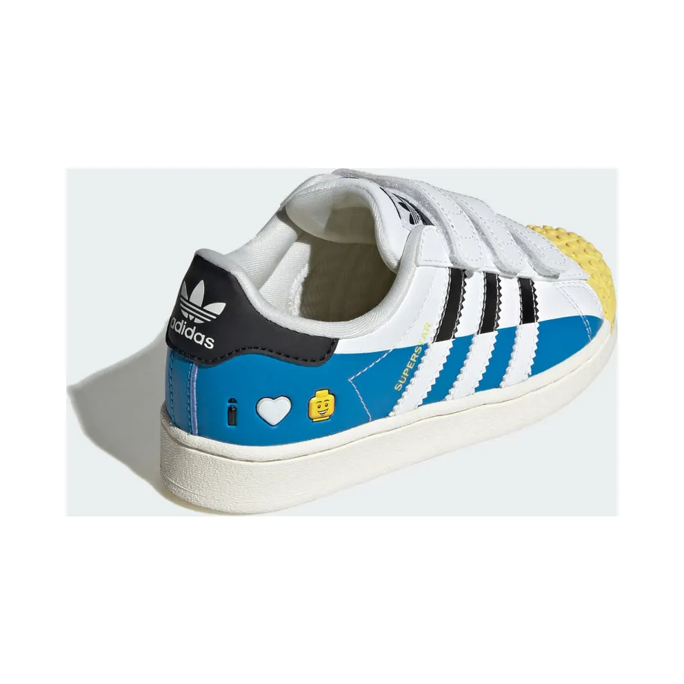 adidas Superstar x LEGO® Kids Cloud White / Core Black / Bright Blue (IF2911)