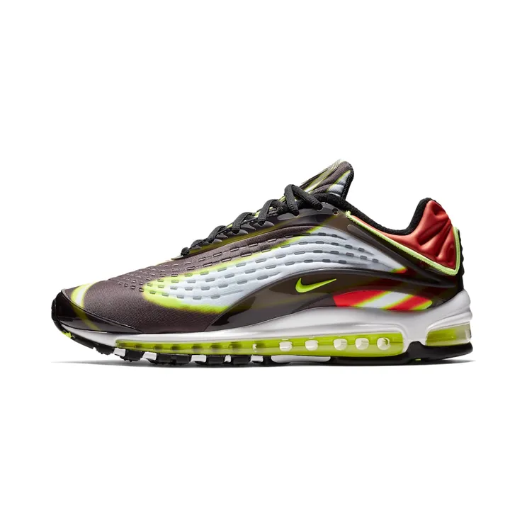 Nike Air Max Deluxe “Black / Habanero Red / White / Volt” (AJ7831-003)