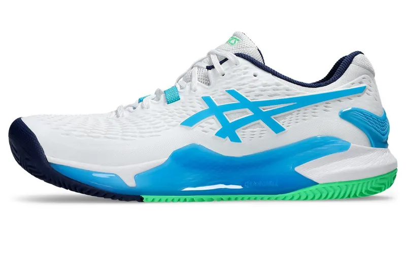 ASICS Gel-Resolution 9 Clay White Digital Aqua (1041A375-103)