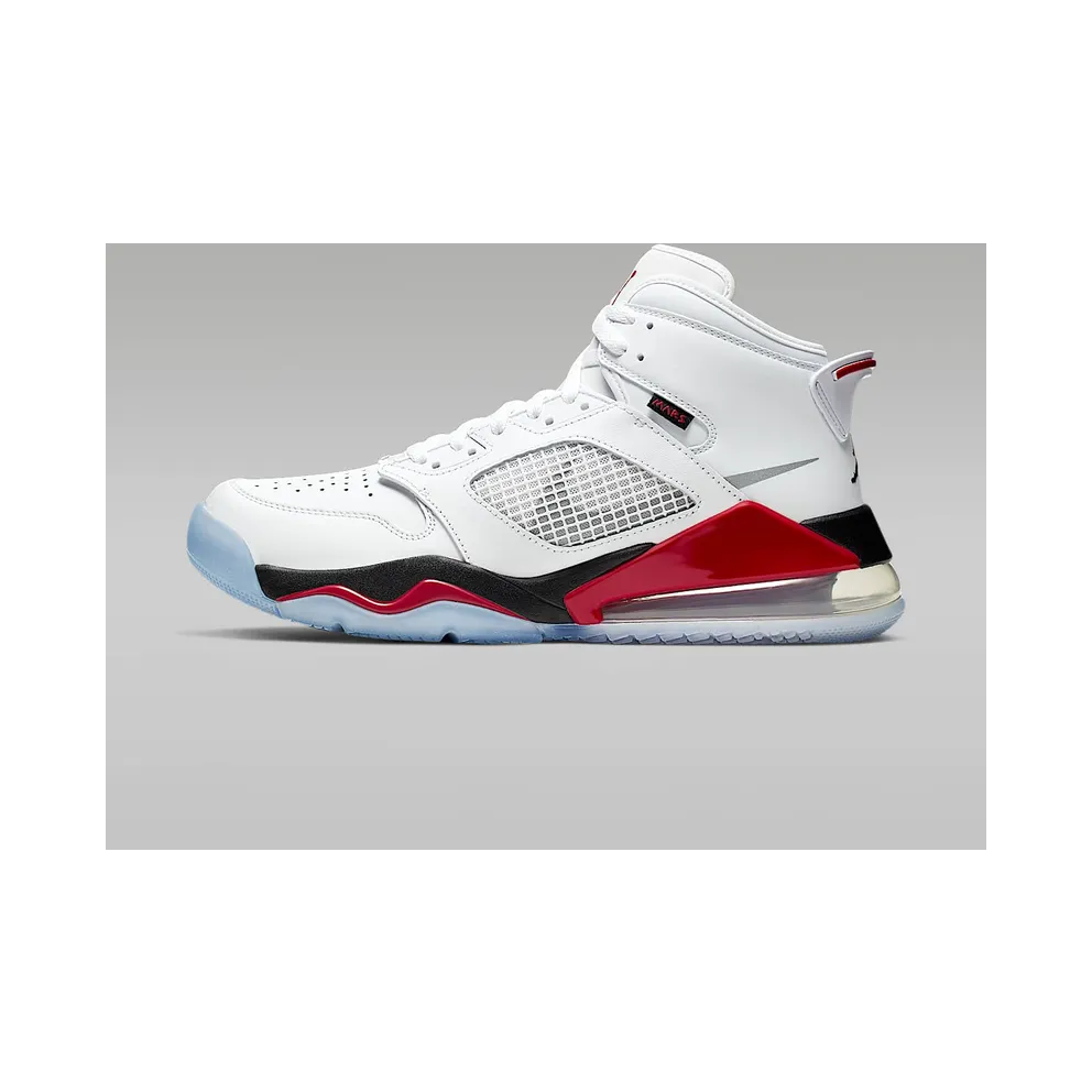 Jordan Mars 270 White Fire Red White/Reflect Silver-Fire Red-Black (CD7070-100)