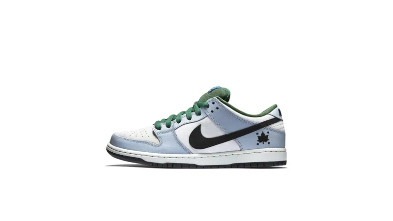 Nike Dunk SB Low Maple Leaf Central Park Dove Grey/Black-Gorge Green (313170-021)