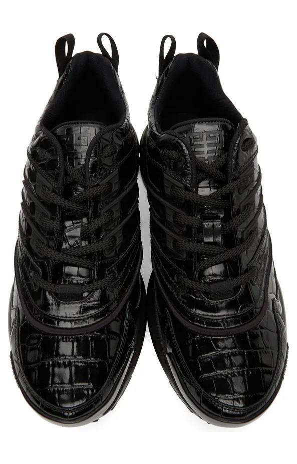 Givenchy Black Croc GIV 1 Sneakers (BH004WH0V8) (5)