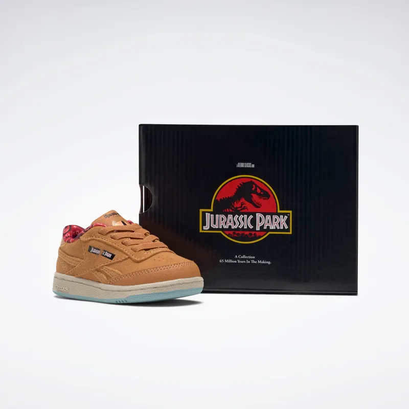 Reebok Jurassic Park Club C 85 Rich Ochre / Diffused Blue / Stadium Red (GZ0538)
